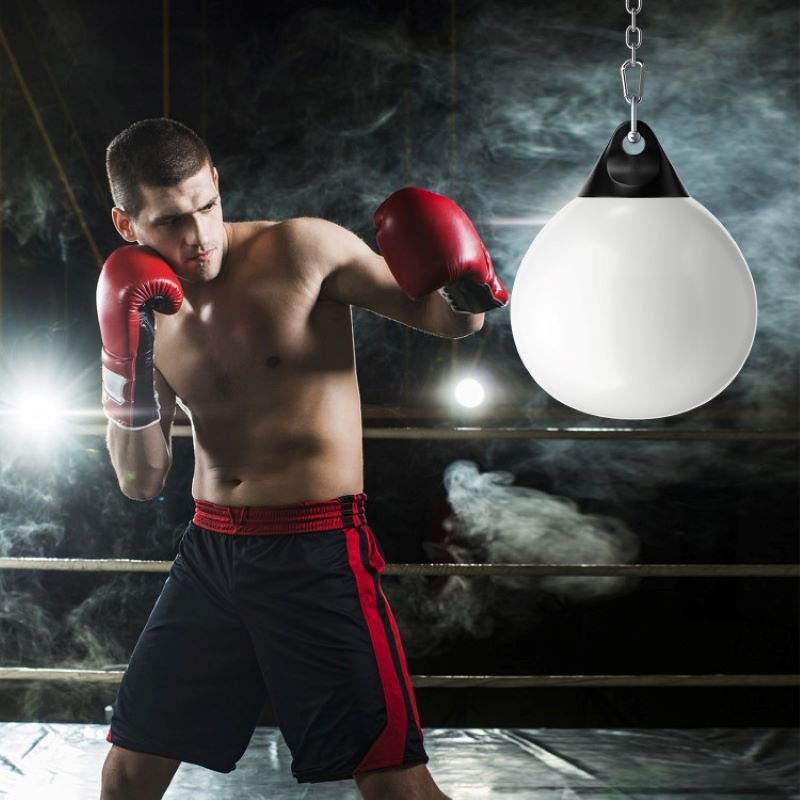 Home Gym 21 Inch Water Punching Bag with Adjustable Metal Chain - Image 14