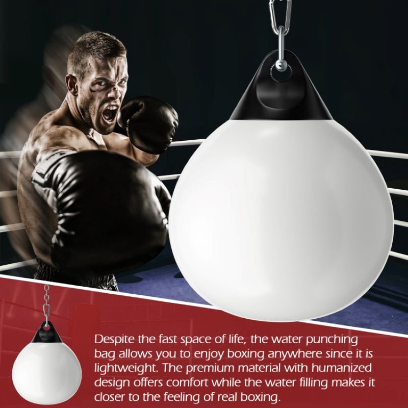 Home Gym 21 Inch Water Punching Bag with Adjustable Metal Chain - Image 15