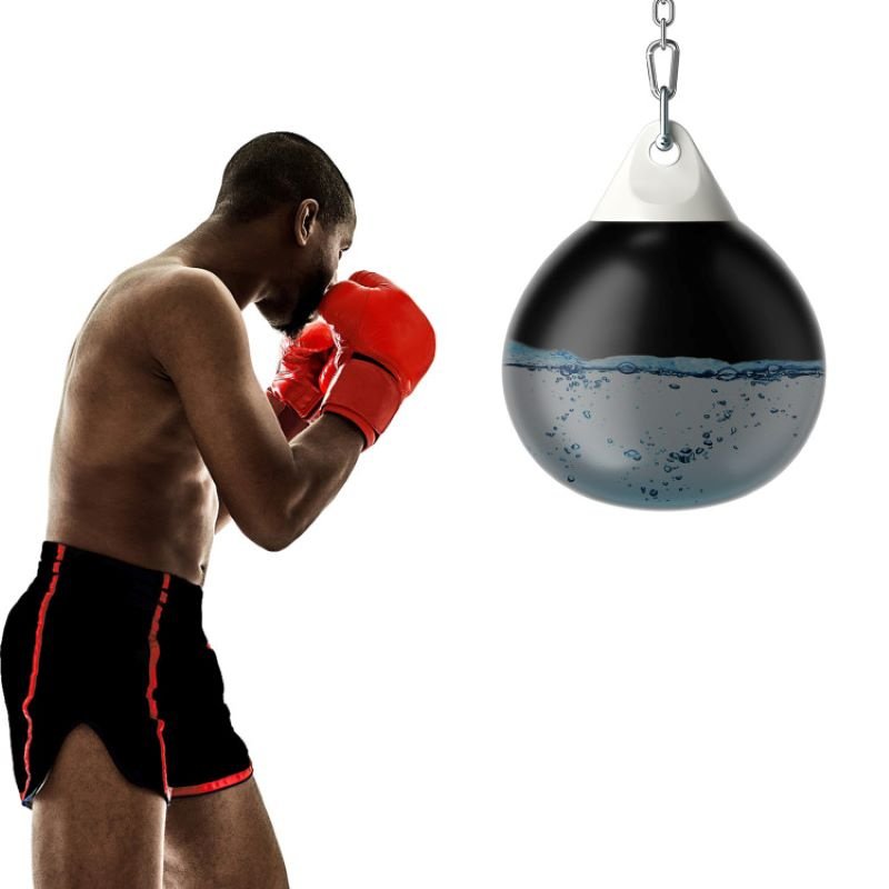 Home Gym 21 Inch Water Punching Bag with Adjustable Metal Chain - Image 2