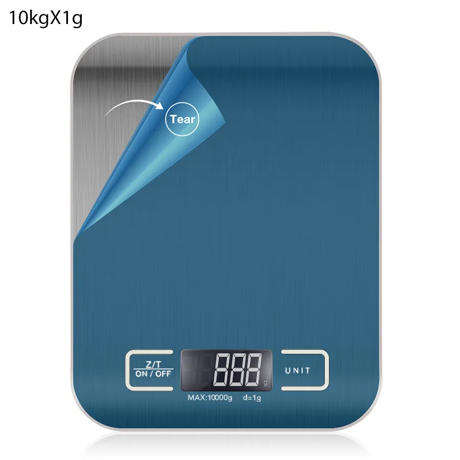 1pc 10KG/5KG Kitchen Scales Stainless Steel Weighing For Food Diet Postal Balance Measuring LCD Precision Electronic - Image 8