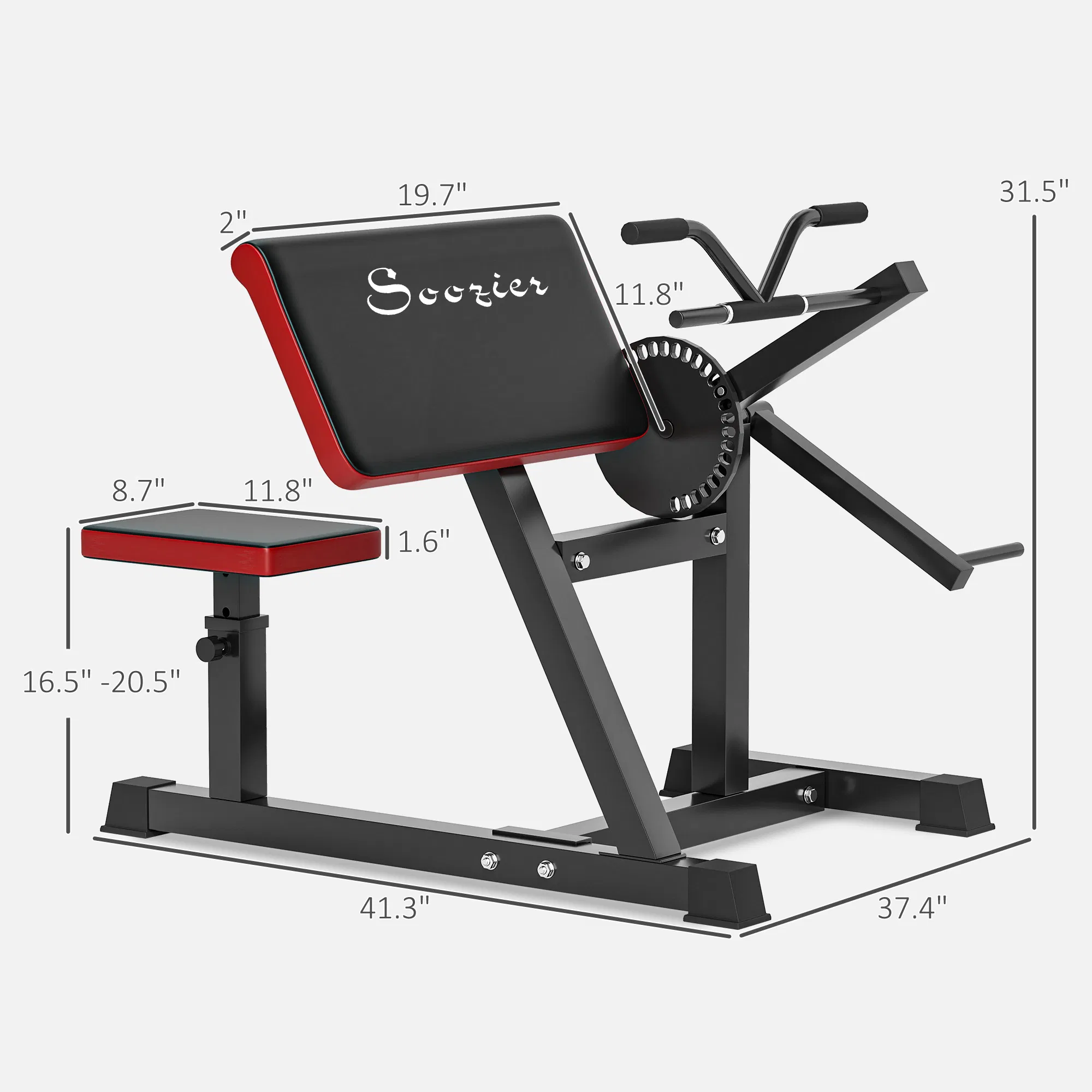 2-In-1 Bicep Preacher Curl Bench Bicep Curl Machine with Adjustable Seat and Elbow Cushion, for Home Gym Workout - Image 3