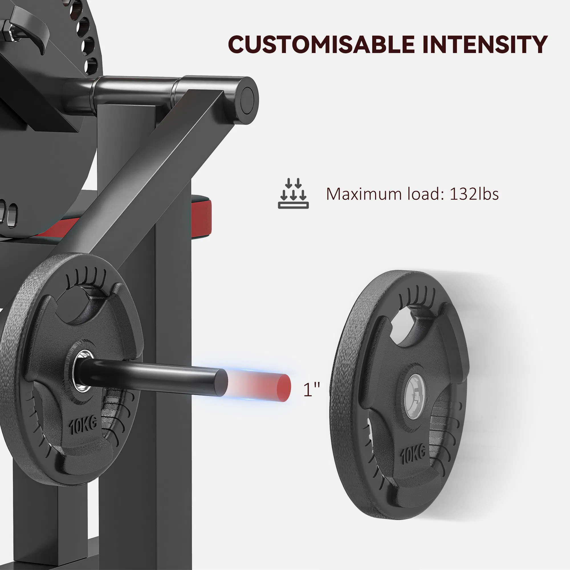 2-In-1 Bicep Preacher Curl Bench Bicep Curl Machine with Adjustable Seat and Elbow Cushion, for Home Gym Workout - Image 7