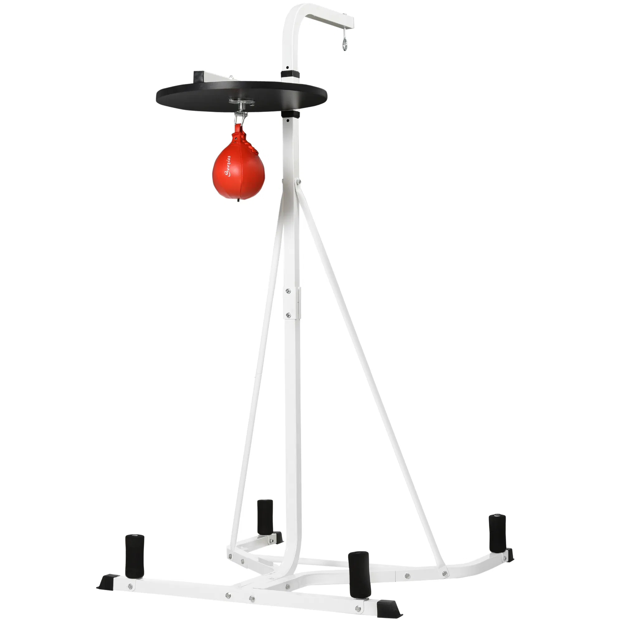 2 in 1 Punching Bag Stand, Adjustable Height Heavy Bag Stand with Weighted Base and Speed Bag, Freestanding for Home Gym - Image 11