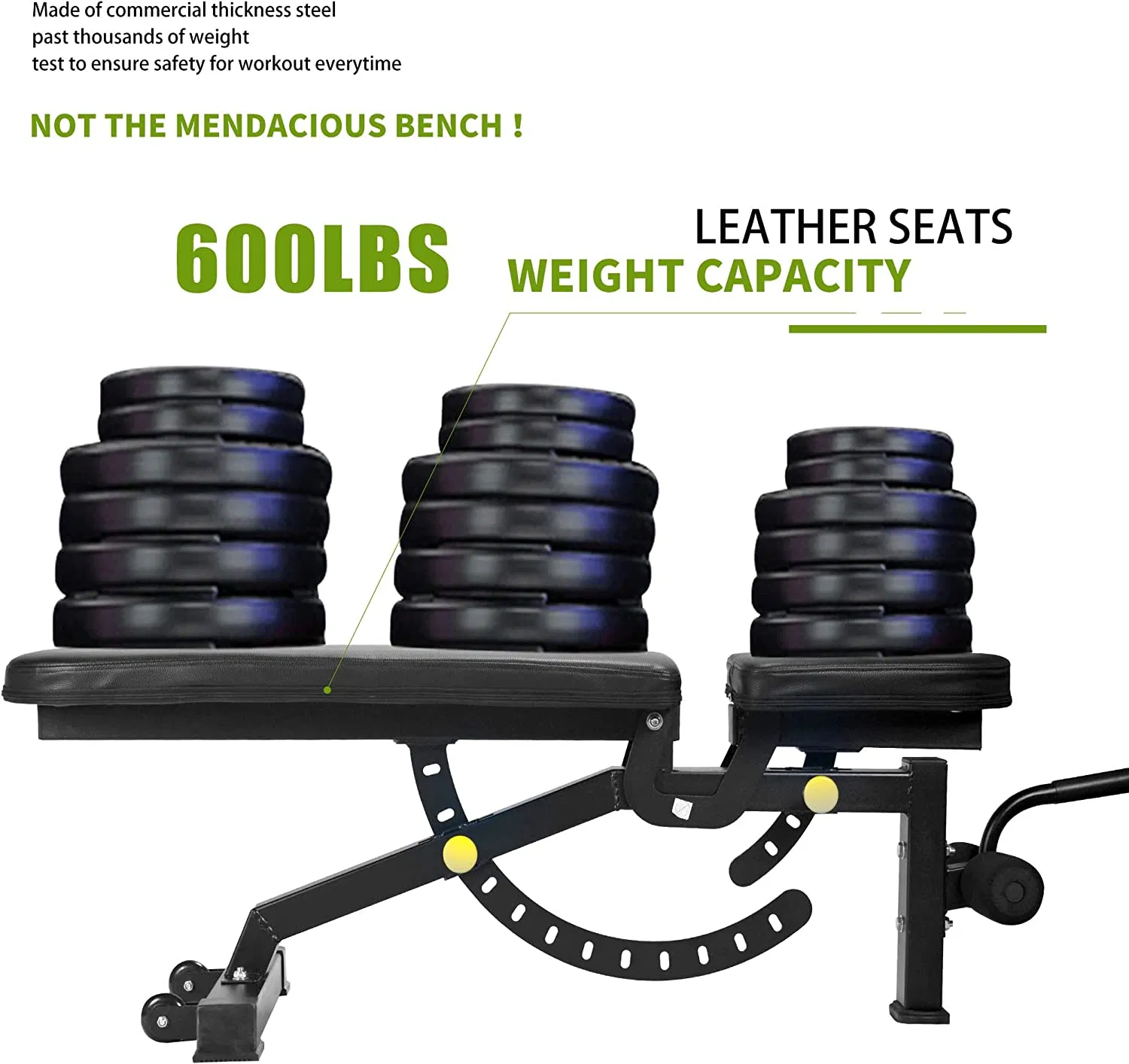 210lb Green Home Gym Set Multi-functional Power Cage, Home Adjustable Pullup Squat Rack 1000Lbs Capacity Comprehensive Fitness Barbell Rack - Image 13