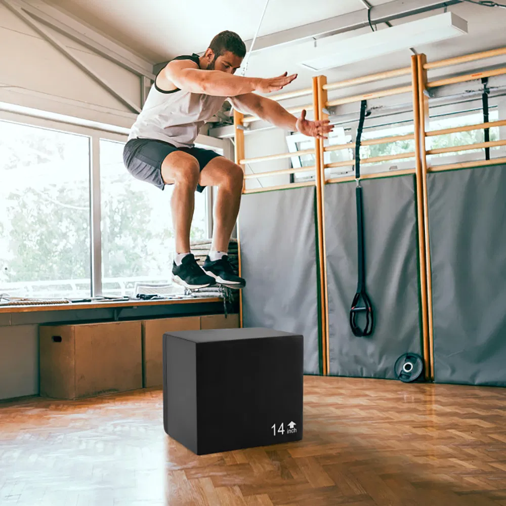 3 In 1 Foam Plyometric Box with 3 Heights and Easy-to-Clean PU Cover - Image 2