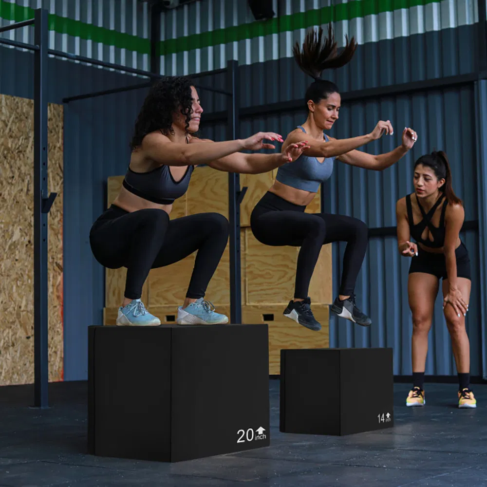 3 In 1 Foam Plyometric Box with 3 Heights and Easy-to-Clean PU Cover - Image 5