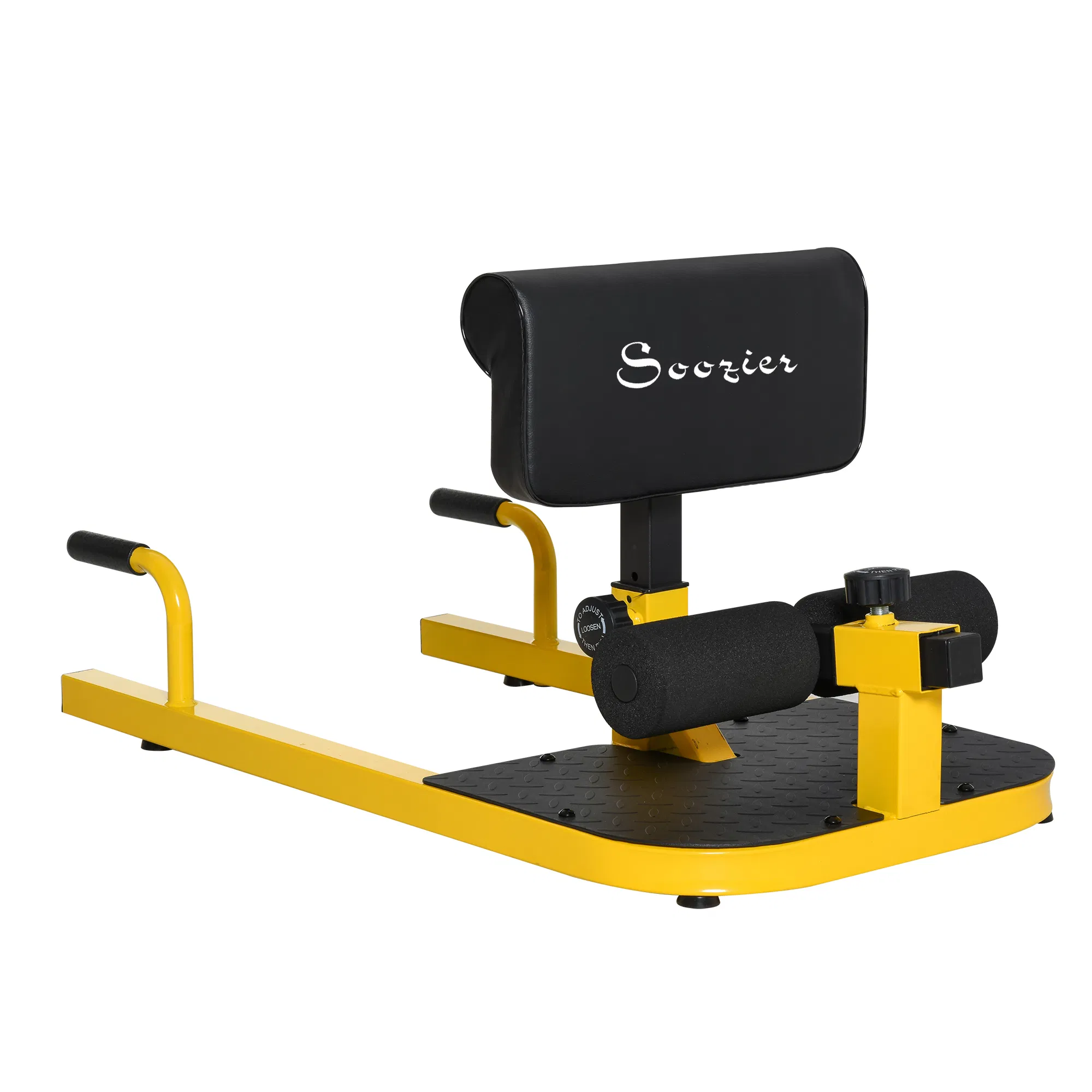 3-in-1 Multifunctional Padded Push Up Sit Up Deep Sissy Squat Machine Yellow - Image 11