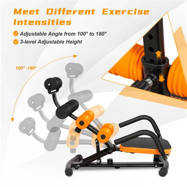 Adjustable Exercise Abdominal Muscles Core Fitness Trainers Bench Machine - Image 3