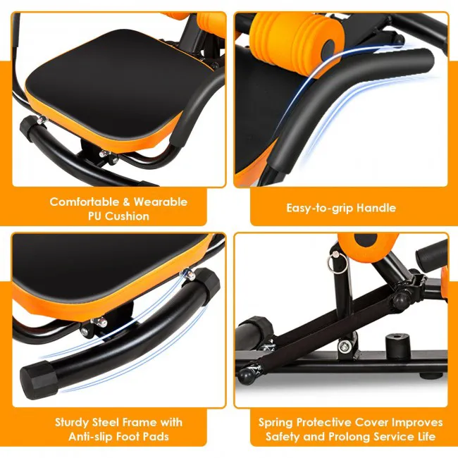 Adjustable Exercise Abdominal Muscles Core Fitness Trainers Bench Machine - Image 4