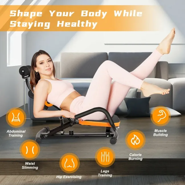 Adjustable Exercise Abdominal Muscles Core Fitness Trainers Bench Machine - Image 6