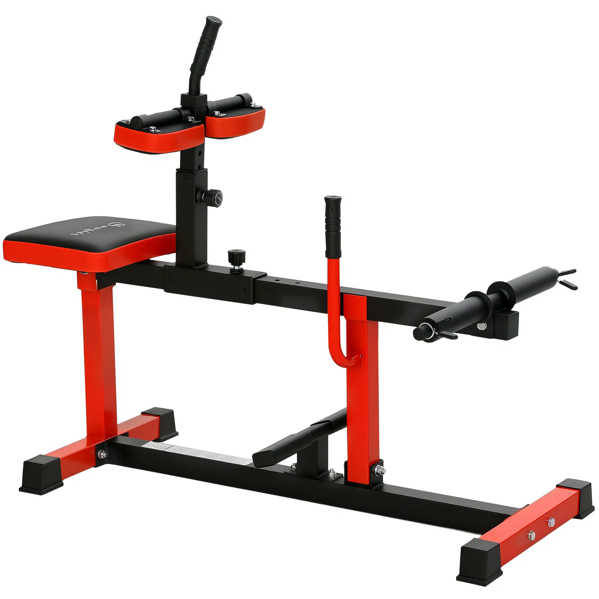 Adjustable Steel Seated Calf Raise Exercise Strength Training Gym Equipment, Red - Image 11