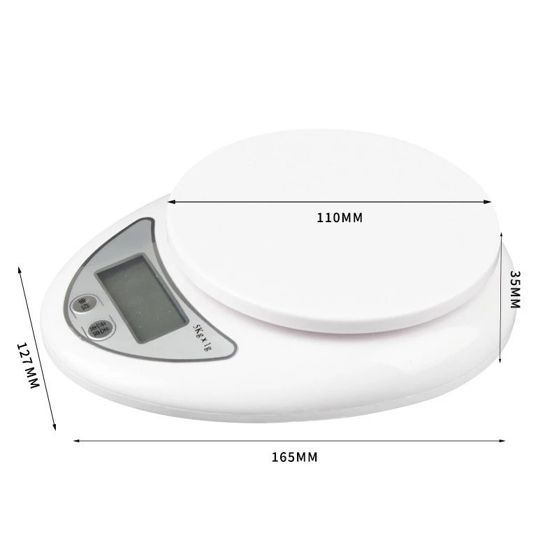 5kg/1g Portable Digital Scale LED Electronic Scales Postal Food Balance Measuring Weight Kitchen LED Electronic Scales - Image 6