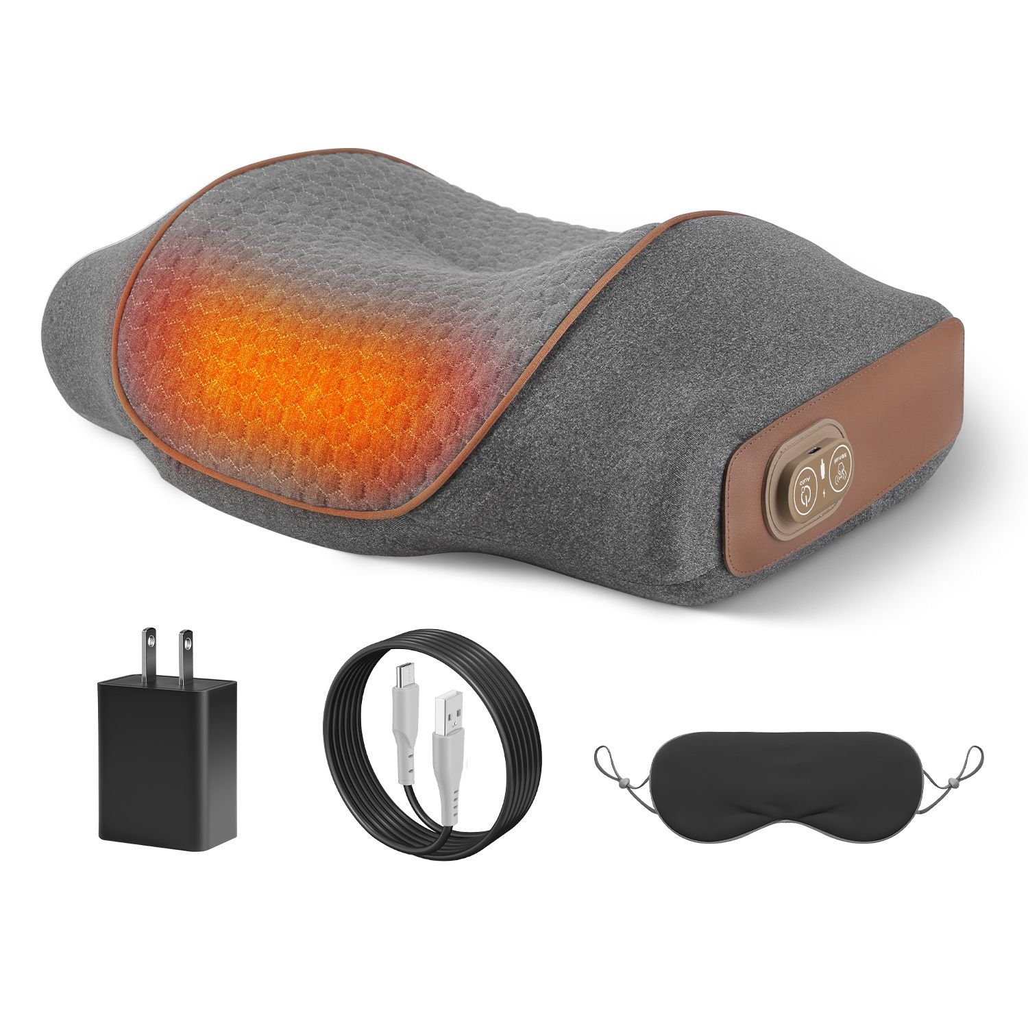 3-in-1 Neck Massager Pillow Ergonomic Massager with Heating Vibration Air Compression 30Min Timer for Neck Back Shoulder Pain Relief - Image 12