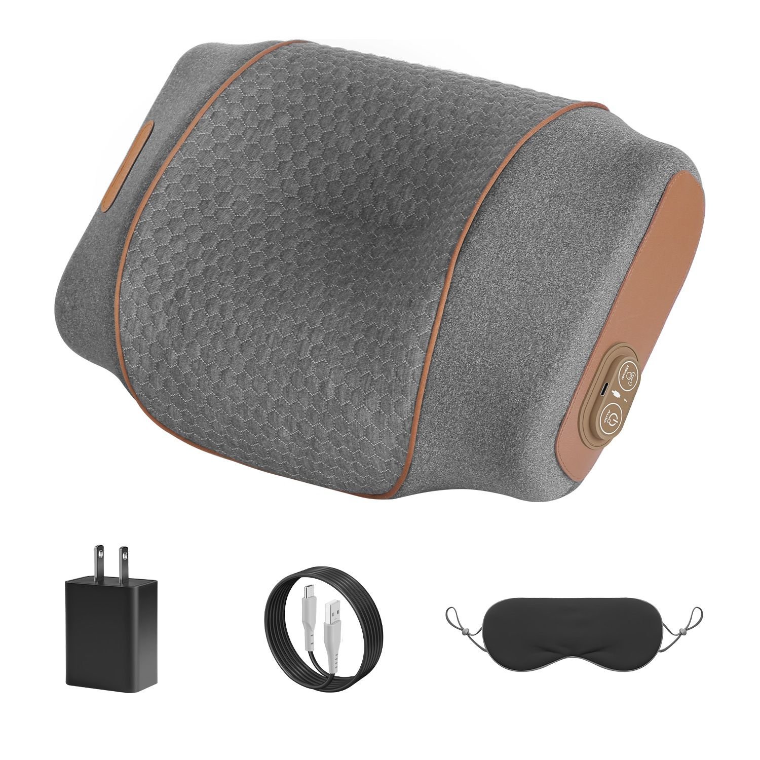 3-in-1 Neck Massager Pillow Ergonomic Massager with Heating Vibration Air Compression 30Min Timer for Neck Back Shoulder Pain Relief - Image 14