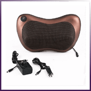 Back and Neck Massage Pillow with Heat - Ergonomic 3D Mesh Shiatsu Massager with Car Adapter, Portable Relaxation for Home, Office & Travel
