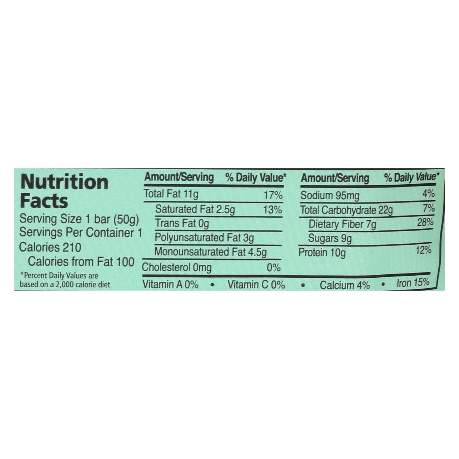 Zing Bars - Nutrition Bar - Dark Chocolate Sunflower Mint - Nut Free - 1.76 Oz Bars - Case Of 12 - Image 3