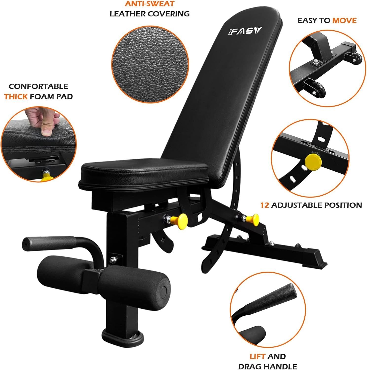 Multi-functional Power Cage,Home Adjustable Pullup Squat Rack 1000Lbs Capacity Comprehensive Fitness Barbell Rack - Image 8