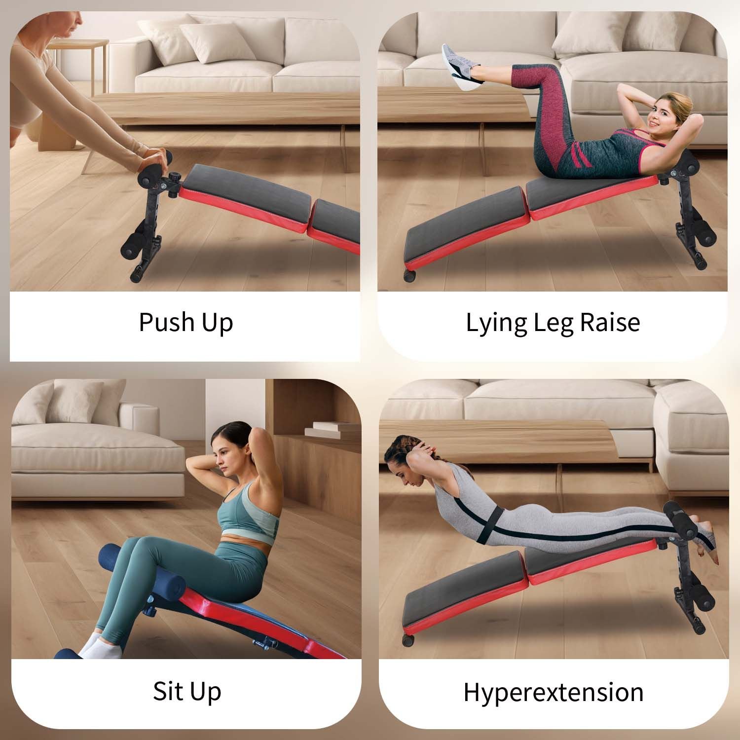 Multi-Position Adjustable Utility Bench for Home Gym Weightlifting and Strength Training, Sit-up Chair Collapsible Design - Image 5