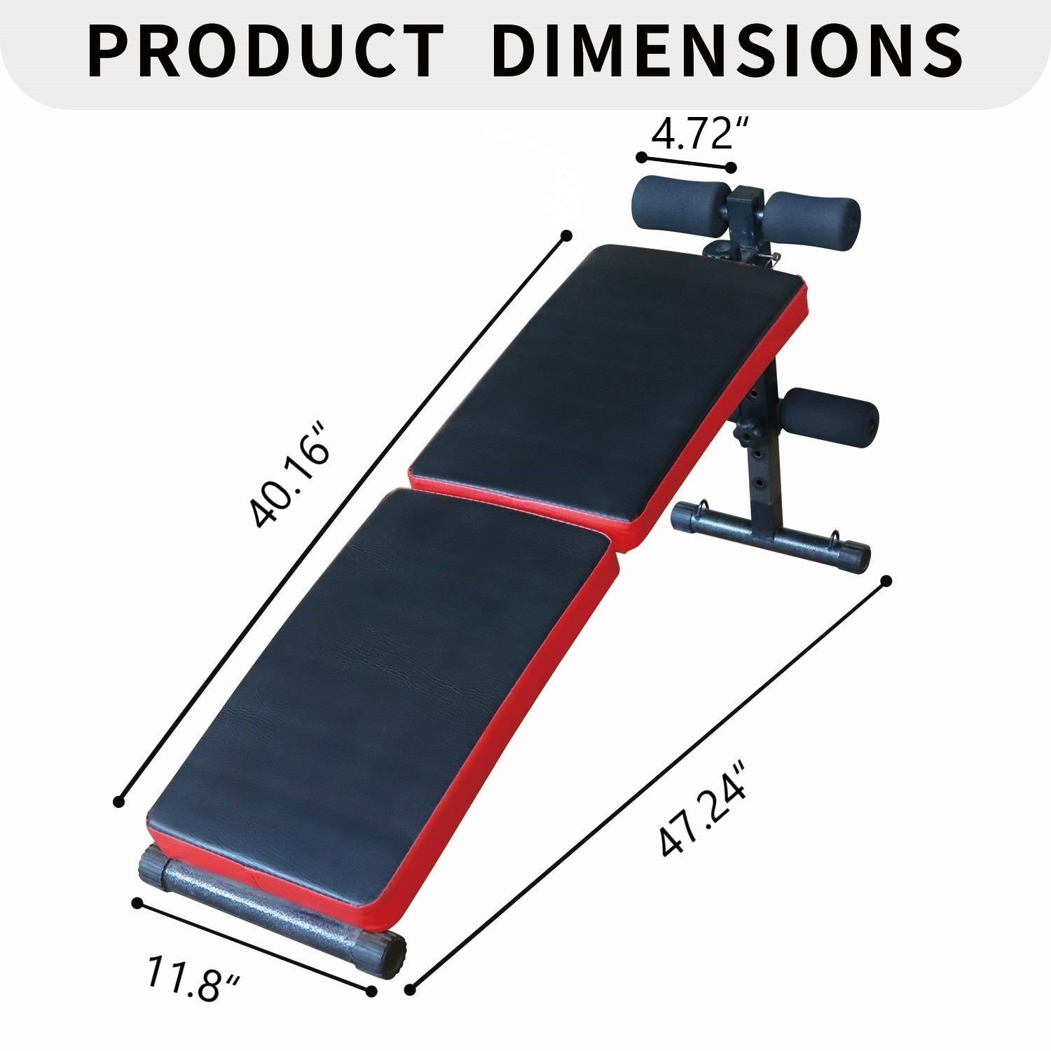 Multi-Position Adjustable Utility Bench for Home Gym Weightlifting and Strength Training, Sit-up Chair Collapsible Design - Image 2