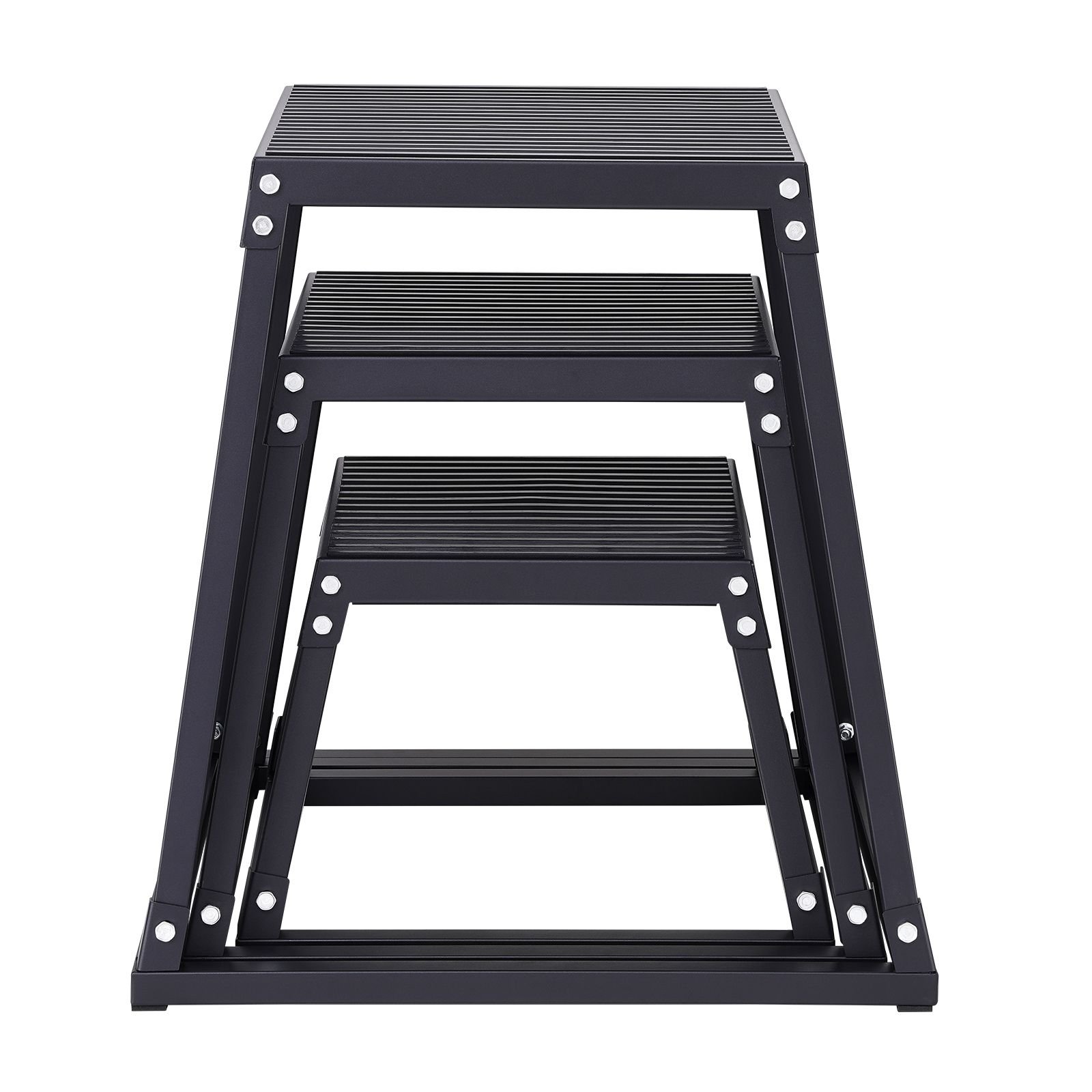 Plyometric Jump Boxes, 12/18/24 Inch Plyo Box, Platform and Jumping Agility Box, Anti-Slip Fitness Exercise Step Up Box Set for Home Gym Training, Conditioning Strength Training, Black - Image 10