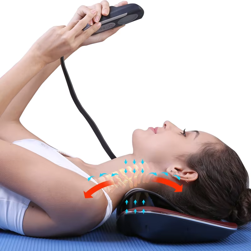 Electric Heat Therapy Massage Products Cervical Massager Traction Machine Pillow For Neck And Shoulder Massage - Image 2