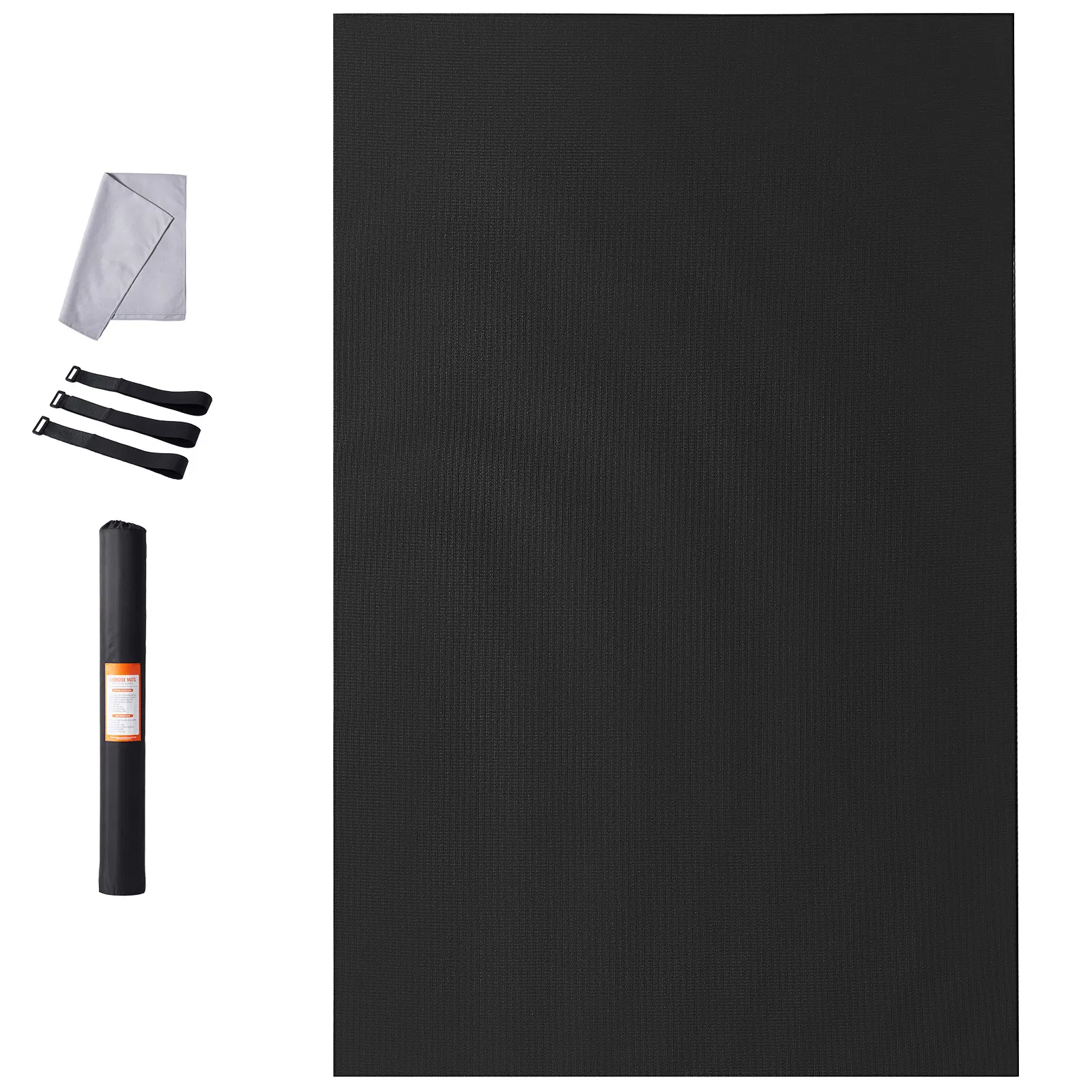 Exercise Mat, Non Slip High Density Premium Yoga Mat, Exercise Yoga Mat for Men & Women, Fitness & Exercise Mat with Bag & Carry Strap, for All Types of Home Yoga, Pilate & Floor Workout (8x5ft)