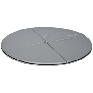 Extra-Protective 2"T x 5'W Foldable Pole Dance Mat Light Gray with Handle Lightweight