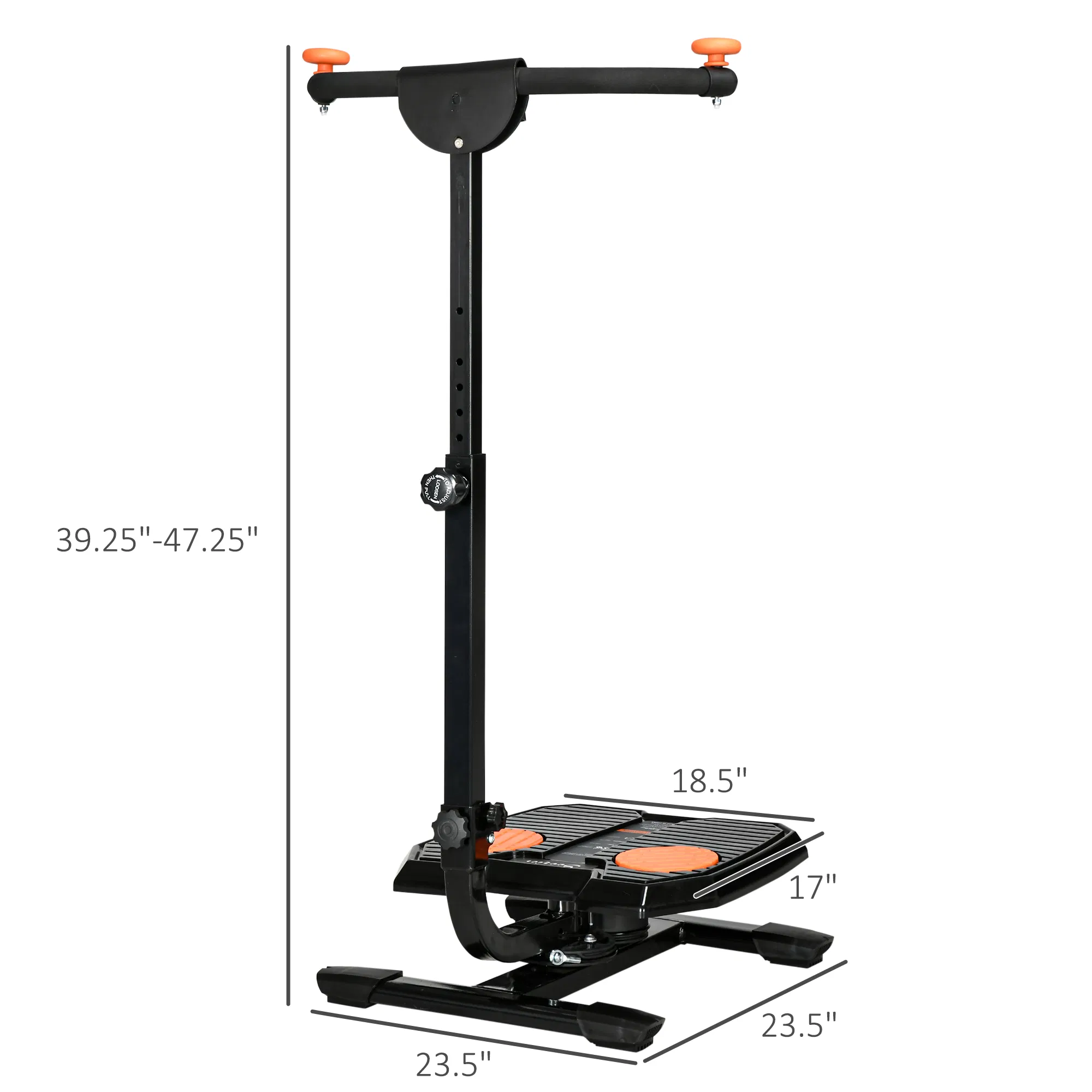 Foldable Ab Twister, Height Adjustable Twist Board with LCD Monitor, for Total Body Toning Workout - Image 3