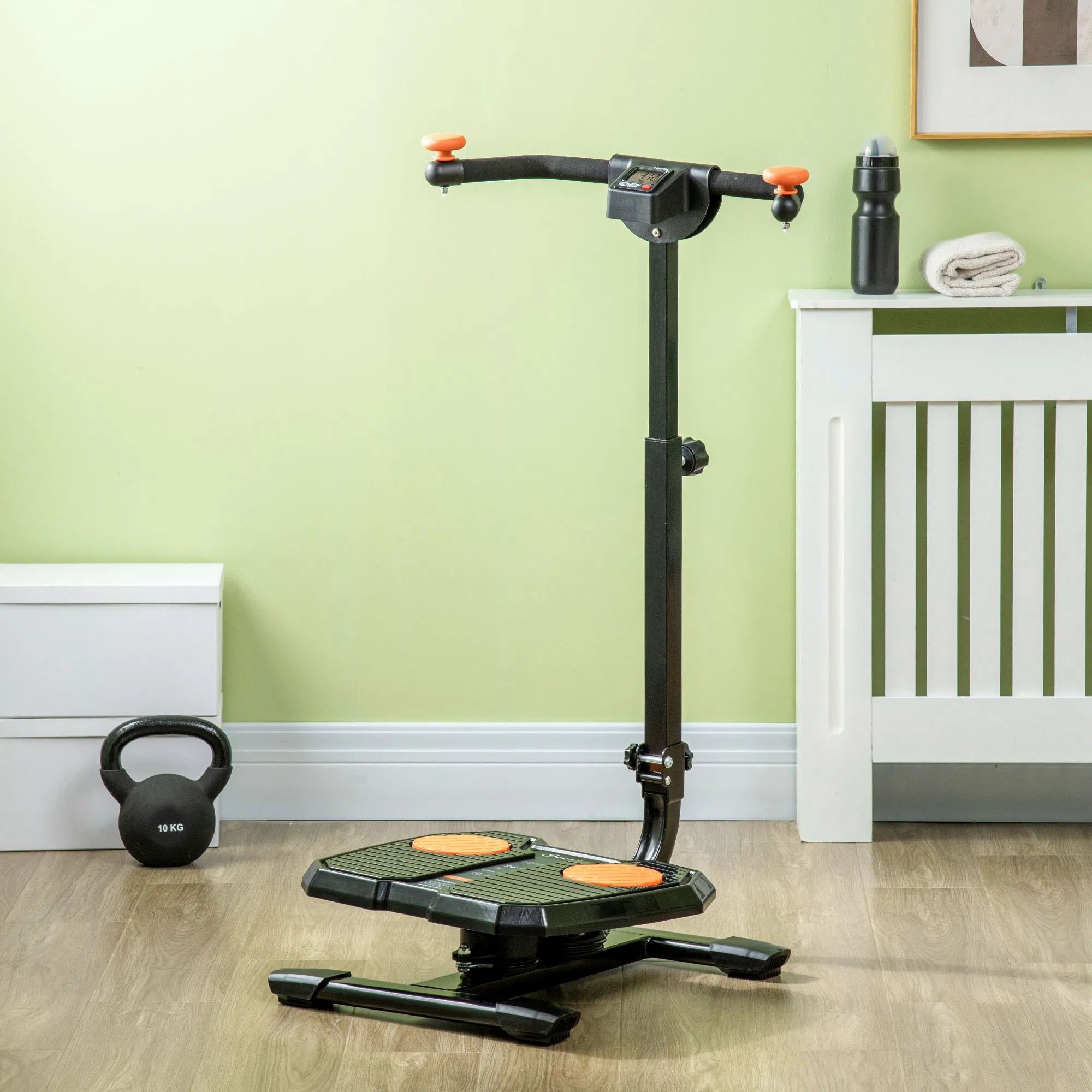 Foldable Ab Twister, Height Adjustable Twist Board with LCD Monitor, for Total Body Toning Workout - Image 10
