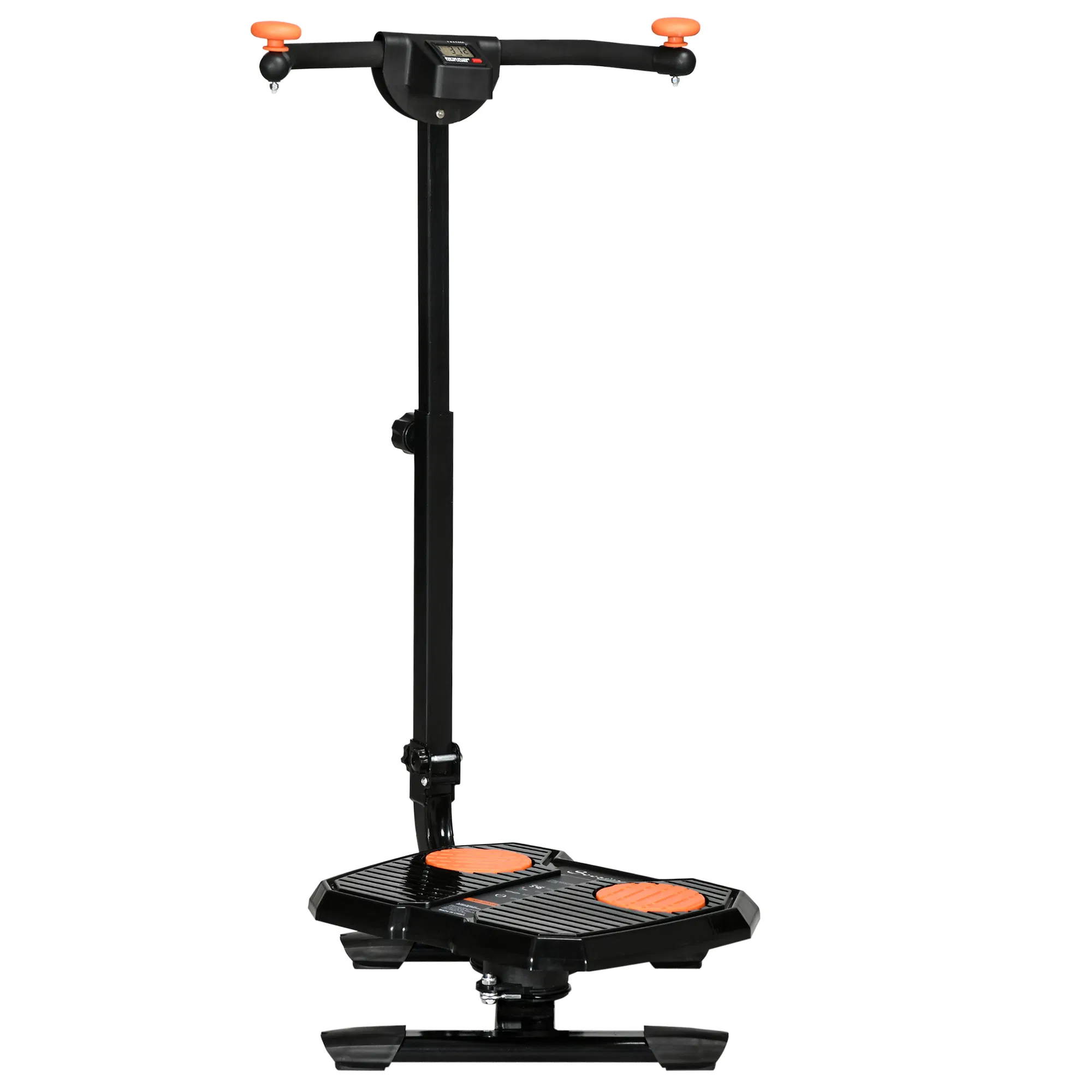 Foldable Ab Twister, Height Adjustable Twist Board with LCD Monitor, for Total Body Toning Workout