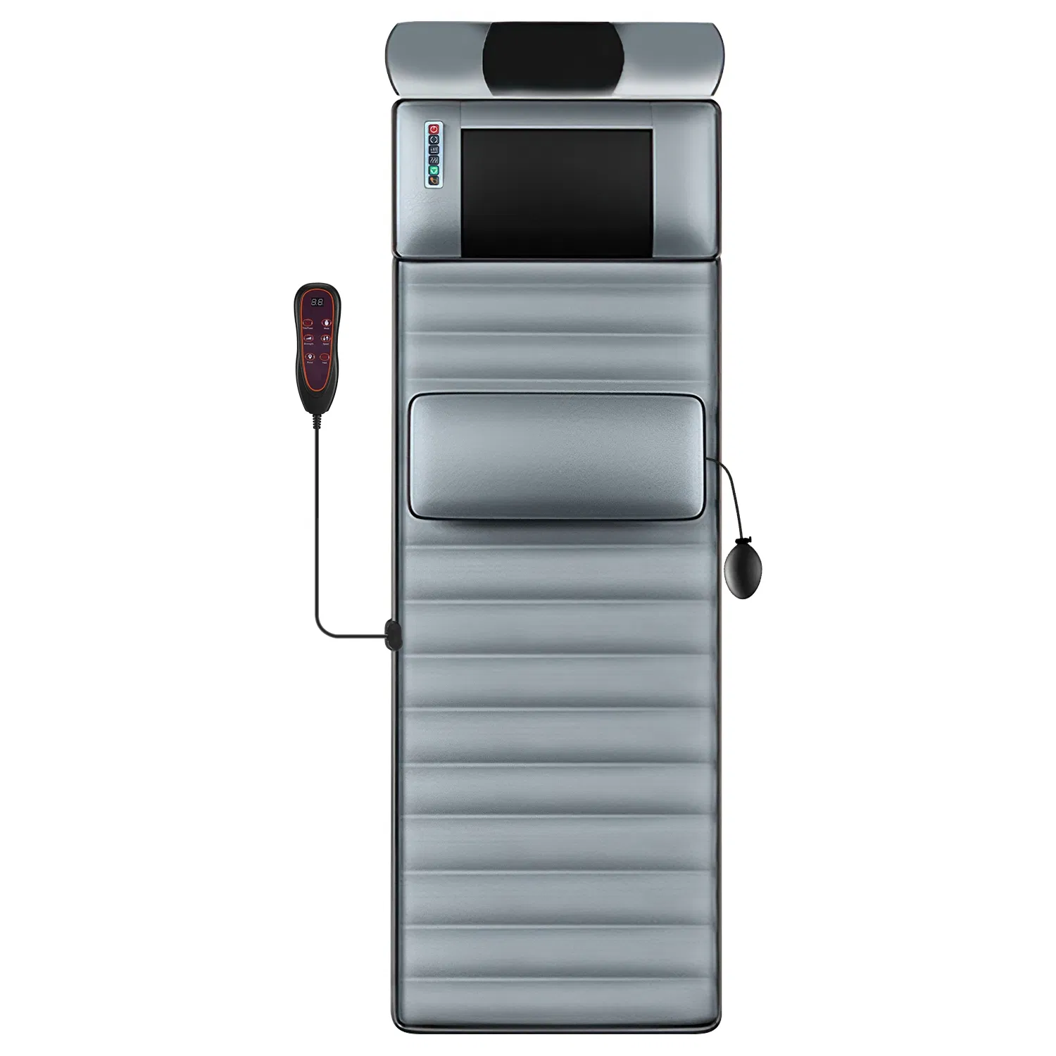 Full Body Electric Massage Mat with Heat Vibration Massage Pad Cushion Back Massage Mattress Chair Pad with Neck Massager Lumbar Pillow with 10 Vibration Motors 3 Timers - Image 16