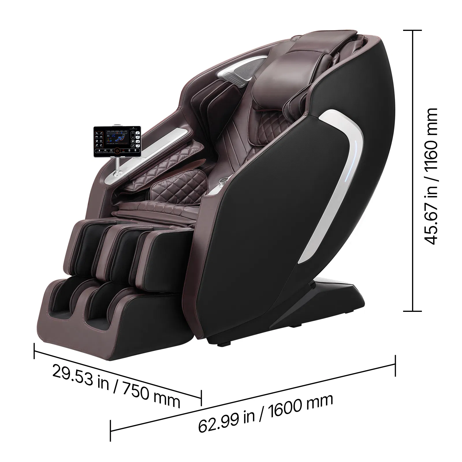 Massage Chair, 4D Full Body Zero Gravity Recliner with SL Track, Yoga Stretch, AI Voice Control, Heat, Foot Roller, Retractable Pedal, 36 Airbags, LCD, Armrest Controls, Rolling Base - Image 8