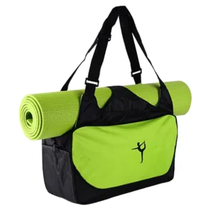 Multifunction Yoga Mat Tote Bag: Lightweight, Durable, Breathable Pouch[Green]