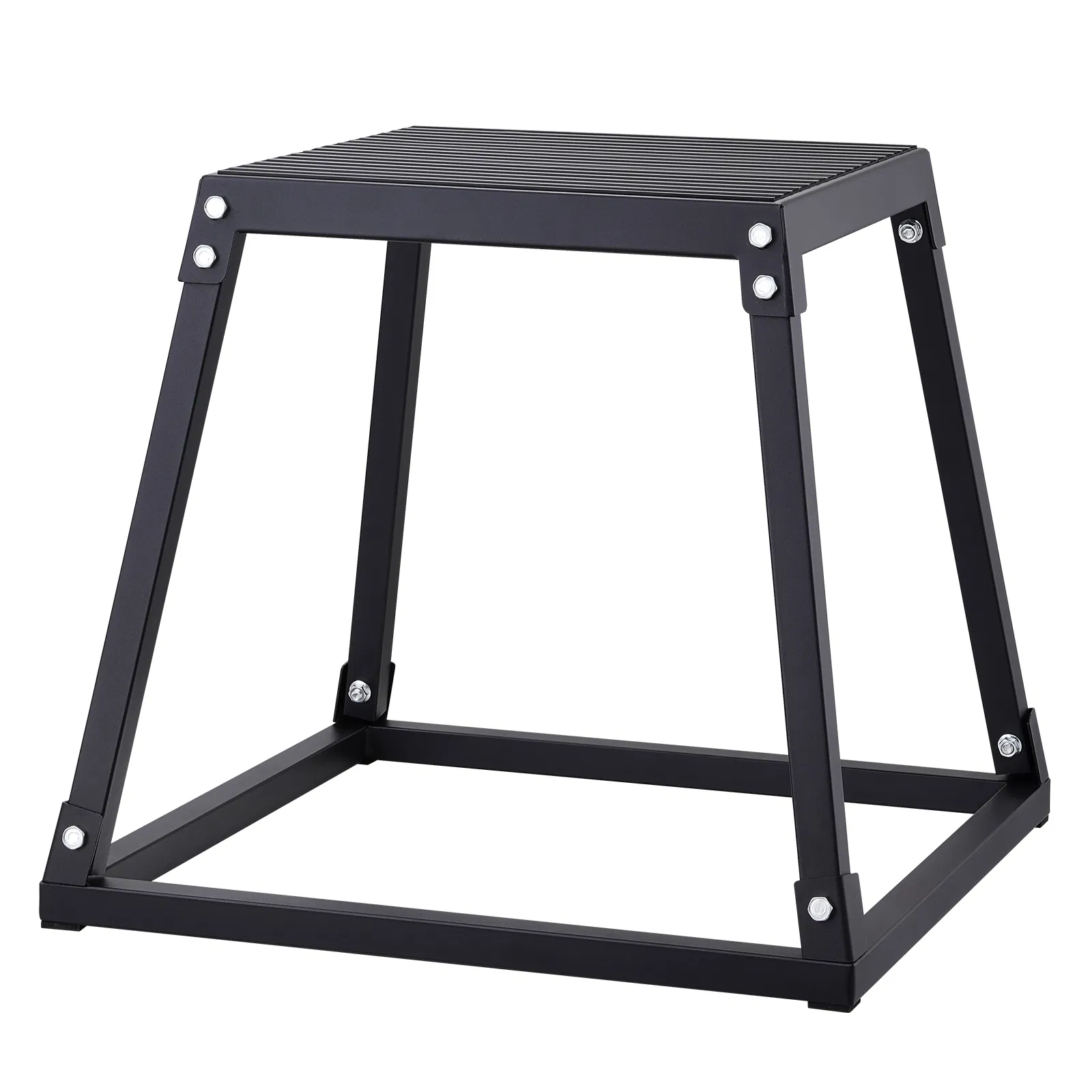 Plyometric Jump Box, 18 Inch Plyo Box, Steel Plyometric Platform and Jumping Agility Box, Anti-Slip Fitness Exercise Step Up Box for Home Gym Training, Conditioning Strength Training, Black - Image 12