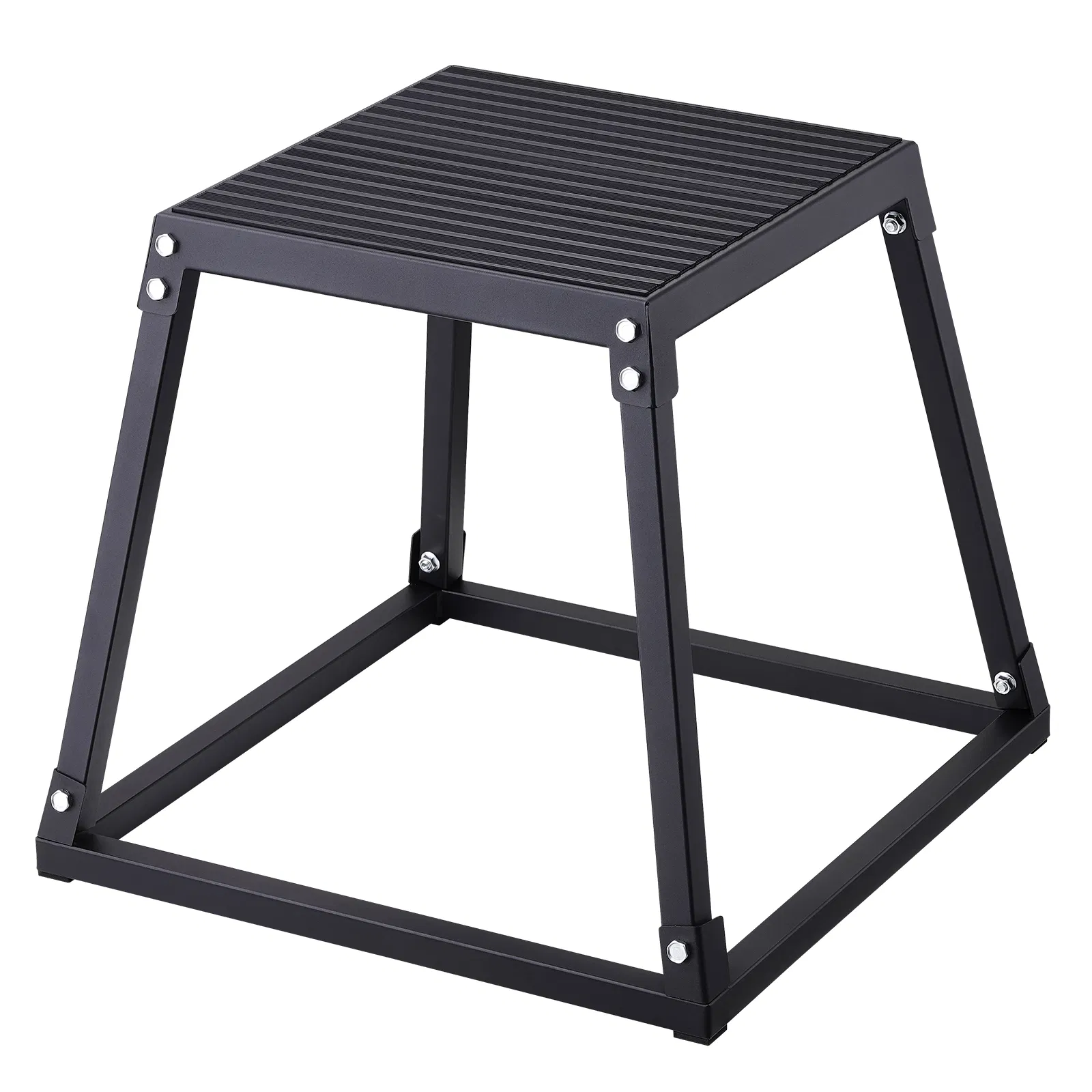 Plyometric Jump Box, 18 Inch Plyo Box, Steel Plyometric Platform and Jumping Agility Box, Anti-Slip Fitness Exercise Step Up Box for Home Gym Training, Conditioning Strength Training, Black - Image 9