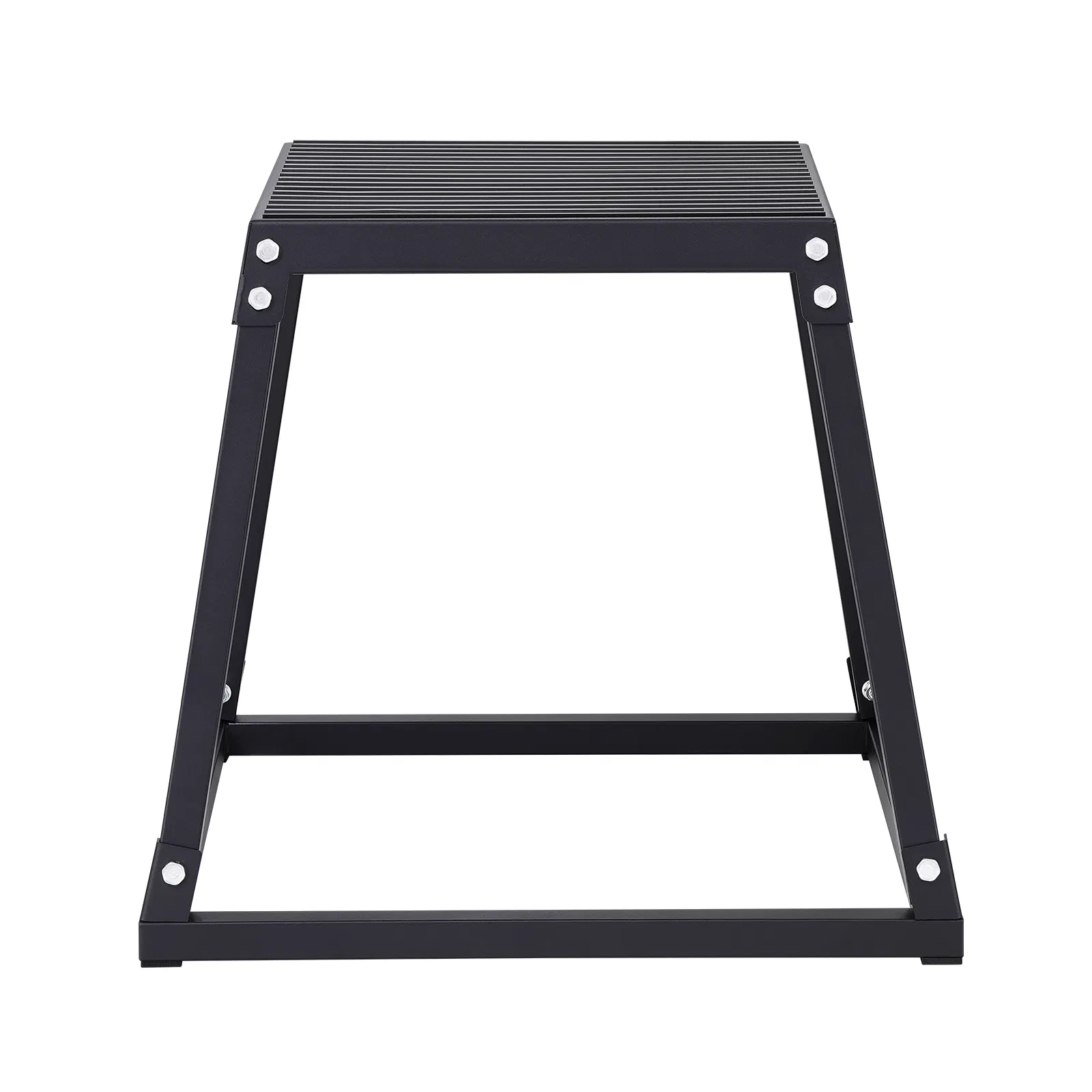 Plyometric Jump Box, 18 Inch Plyo Box, Steel Plyometric Platform and Jumping Agility Box, Anti-Slip Fitness Exercise Step Up Box for Home Gym Training, Conditioning Strength Training, Black