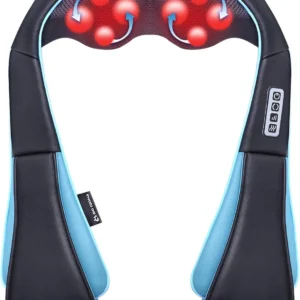 Shiatsu Neck Massager for Pain Relief – Deep Kneading Back Shoulder Massage with Heat – Ideal for Valentine's Day, Christmas, Mother's Day, Father's Day, Gifts for Men Women Mom Dad Her Him
