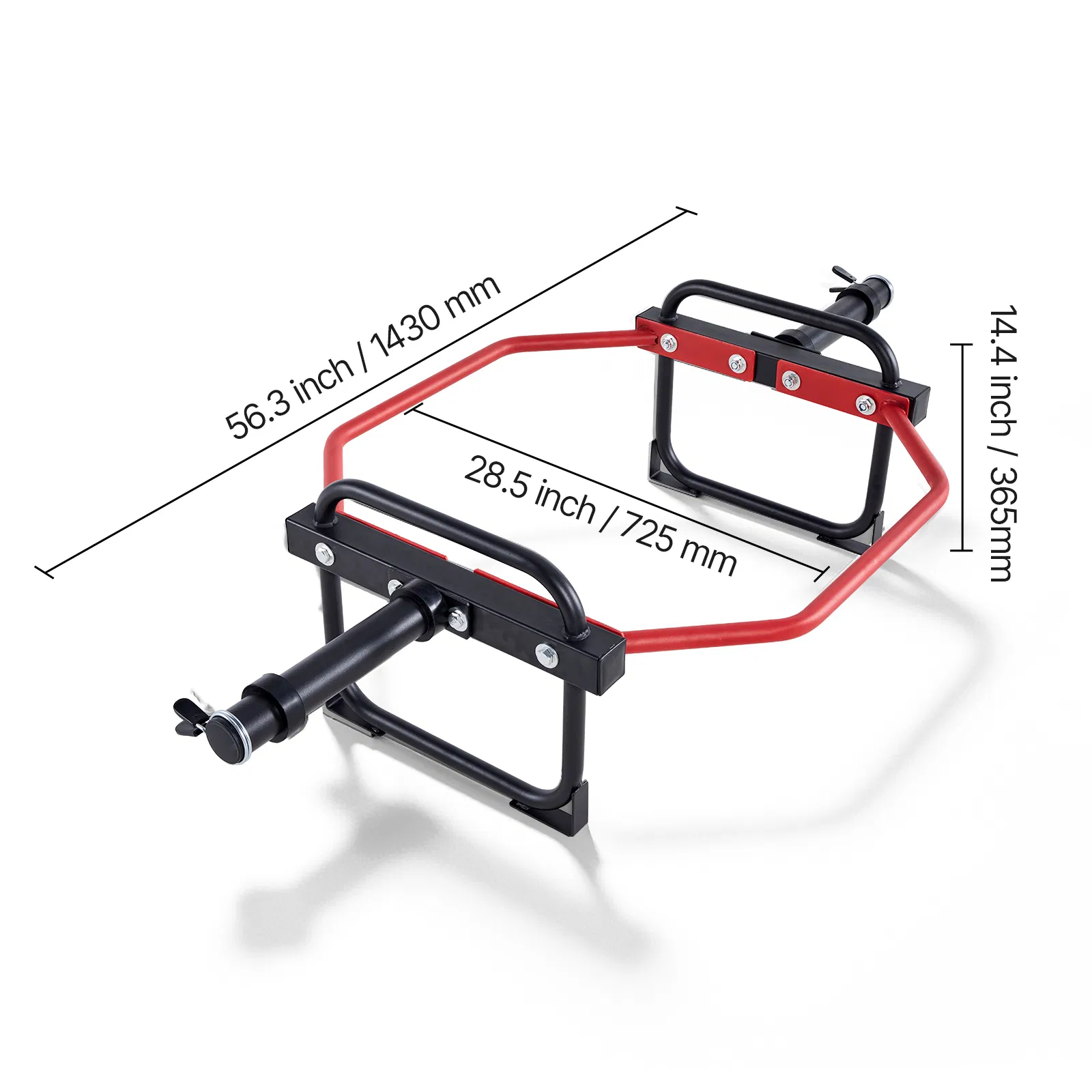 Trap Bar Hex Bar, 2-Inch Hex Barbell, 500 LBS Capacity Shrug Bars, Weightlifting and Strength Training Equipment, Home Gym for Squats, Deadlifts, Shoulder Presses, Red - Image 8