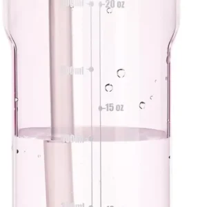 Water Bottle with Straw,Tritan BPA-Free,Leak-Proof Design for Travel, Home, School, (Pink)