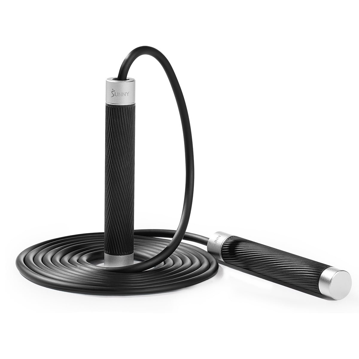 Sunny Health & Fitness Adjustable Weighted Jump Rope - SF-JR03-BK