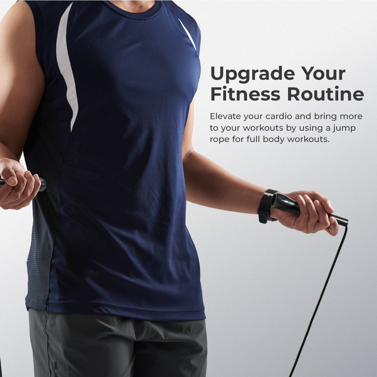 Sunny Health & Fitness Jump Rope - SF-JR01-BK - Image 2