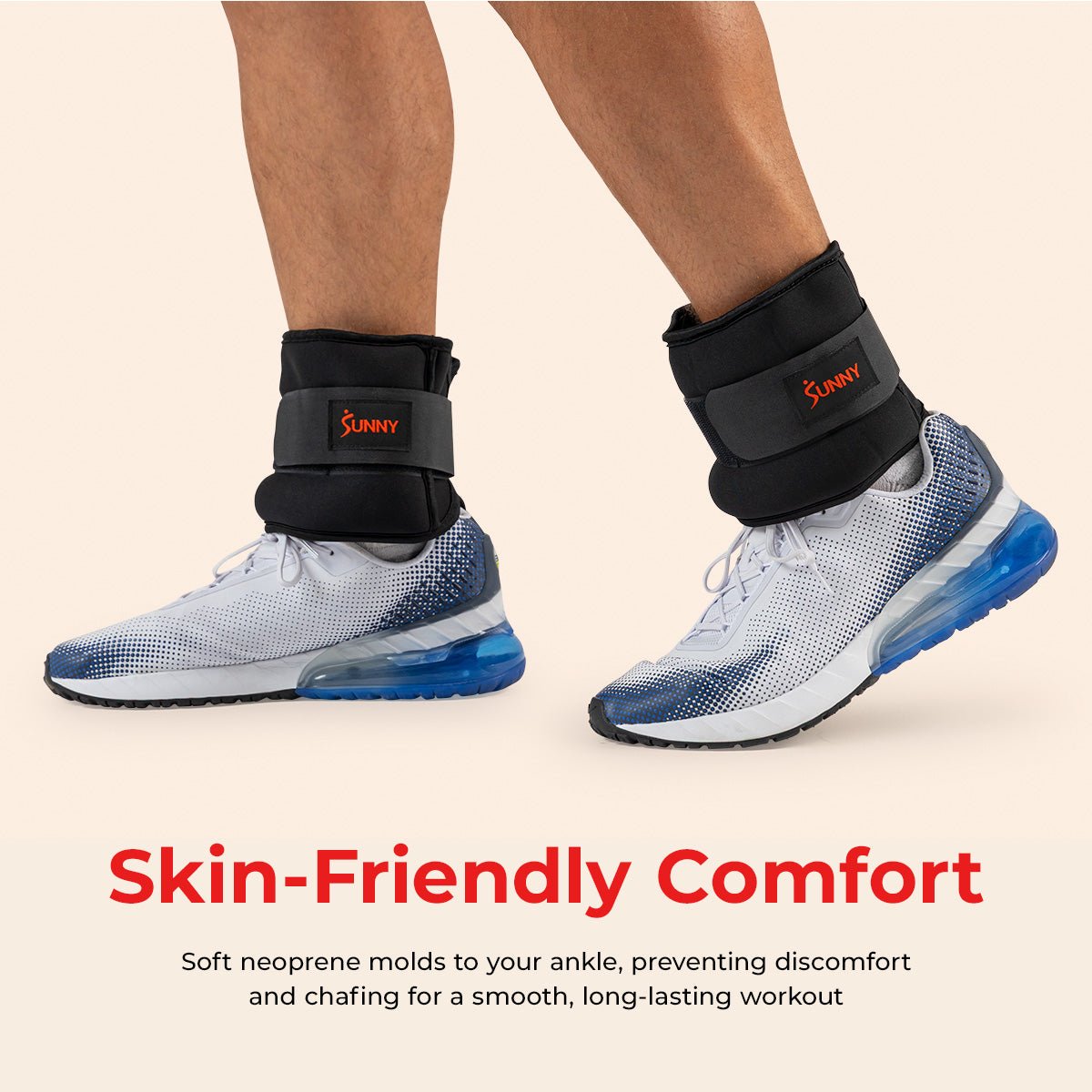 Sunny Health & Fitness Ankle Weight 5-Pound (Pair) - Image 4