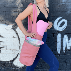 Yoga Mat Carrying Tote Bag with Large Pockets