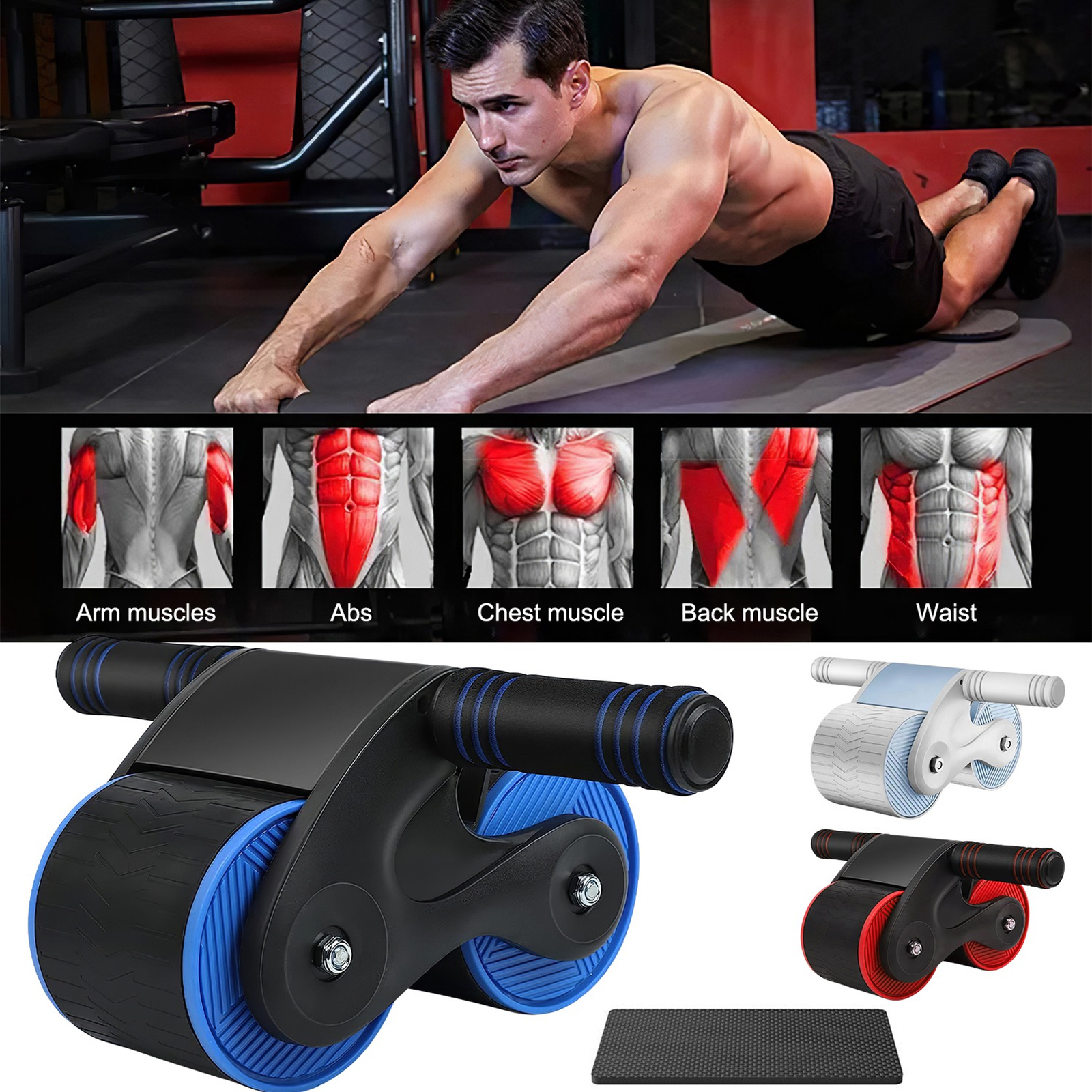 Automatic Rebound Abdominal Wheel Anti-slip AB Roller Wheel - Image 7