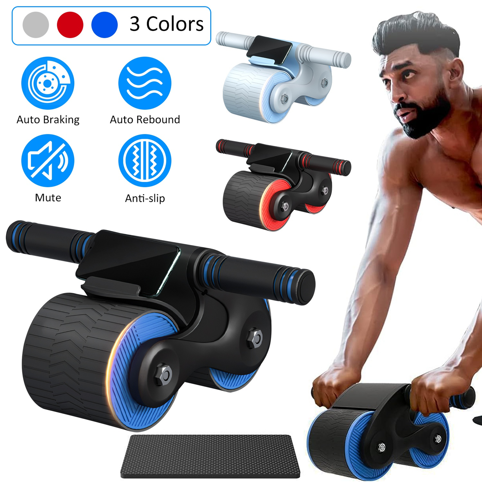 Automatic Rebound Abdominal Wheel Anti-slip AB Roller Wheel - Image 8
