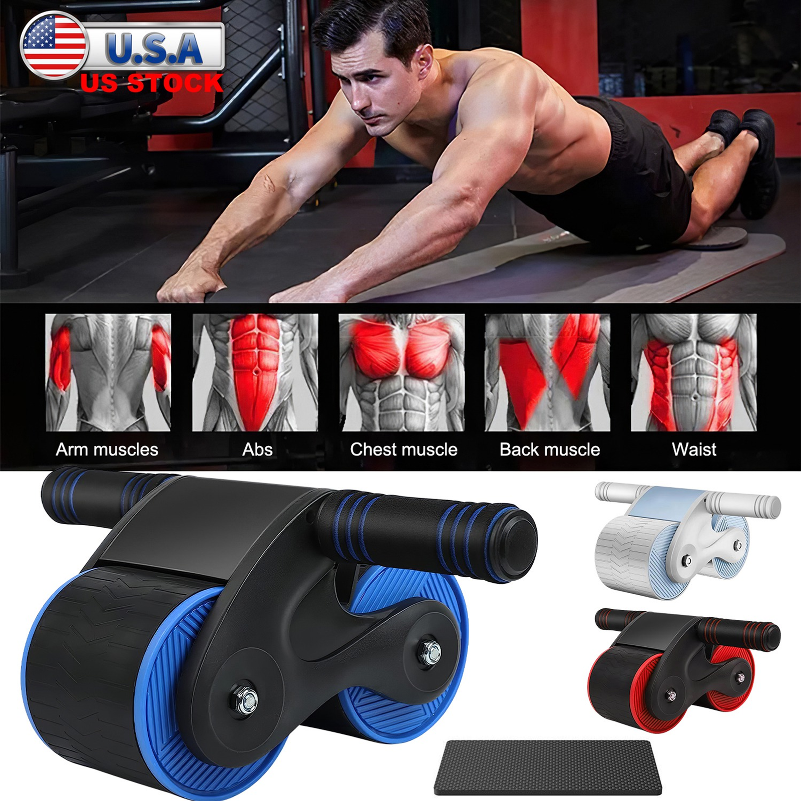 Automatic Rebound Abdominal Wheel Anti-slip AB Roller Wheel - Image 10