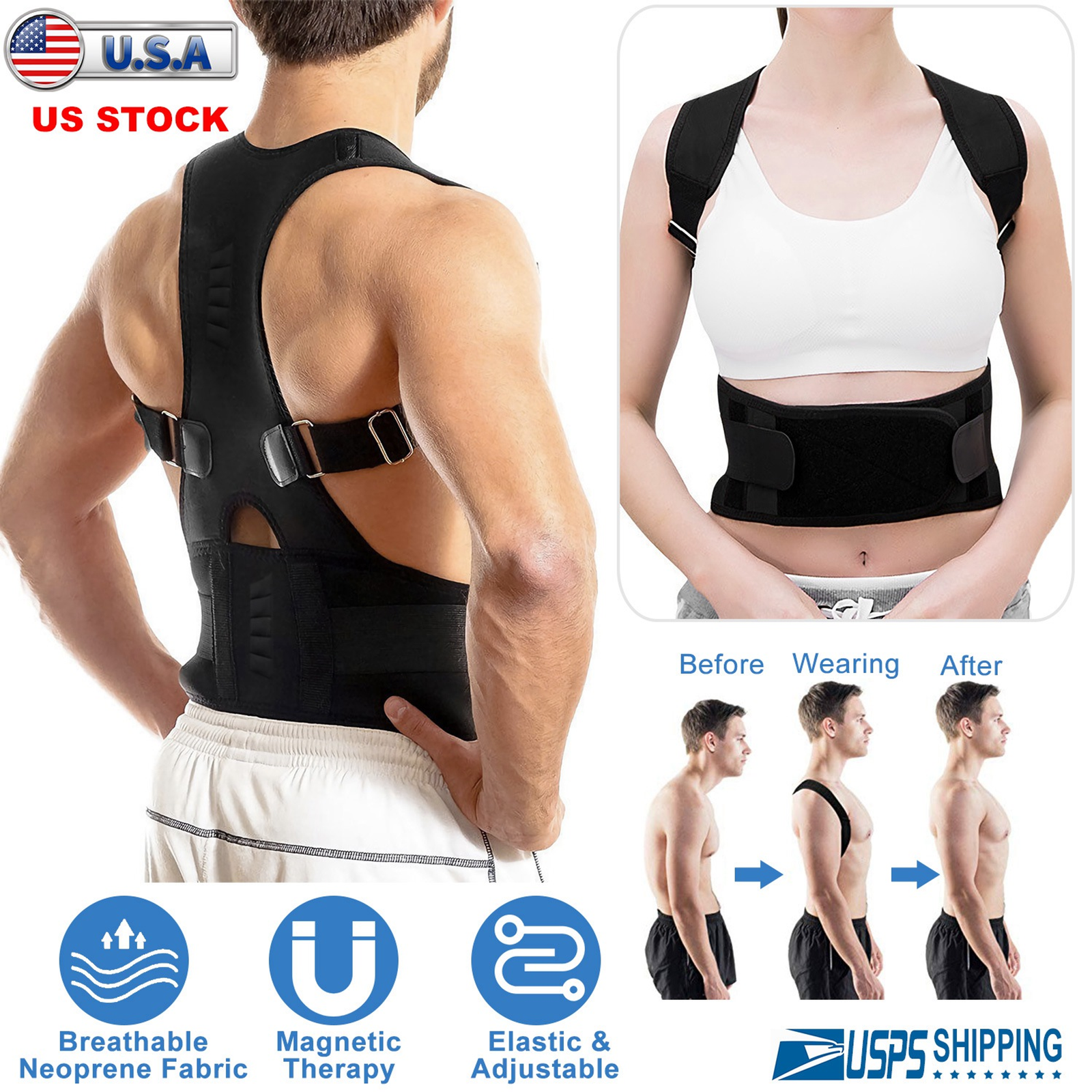 Unisex Posture Corrector Support Magnetic Lumbar - Image 5