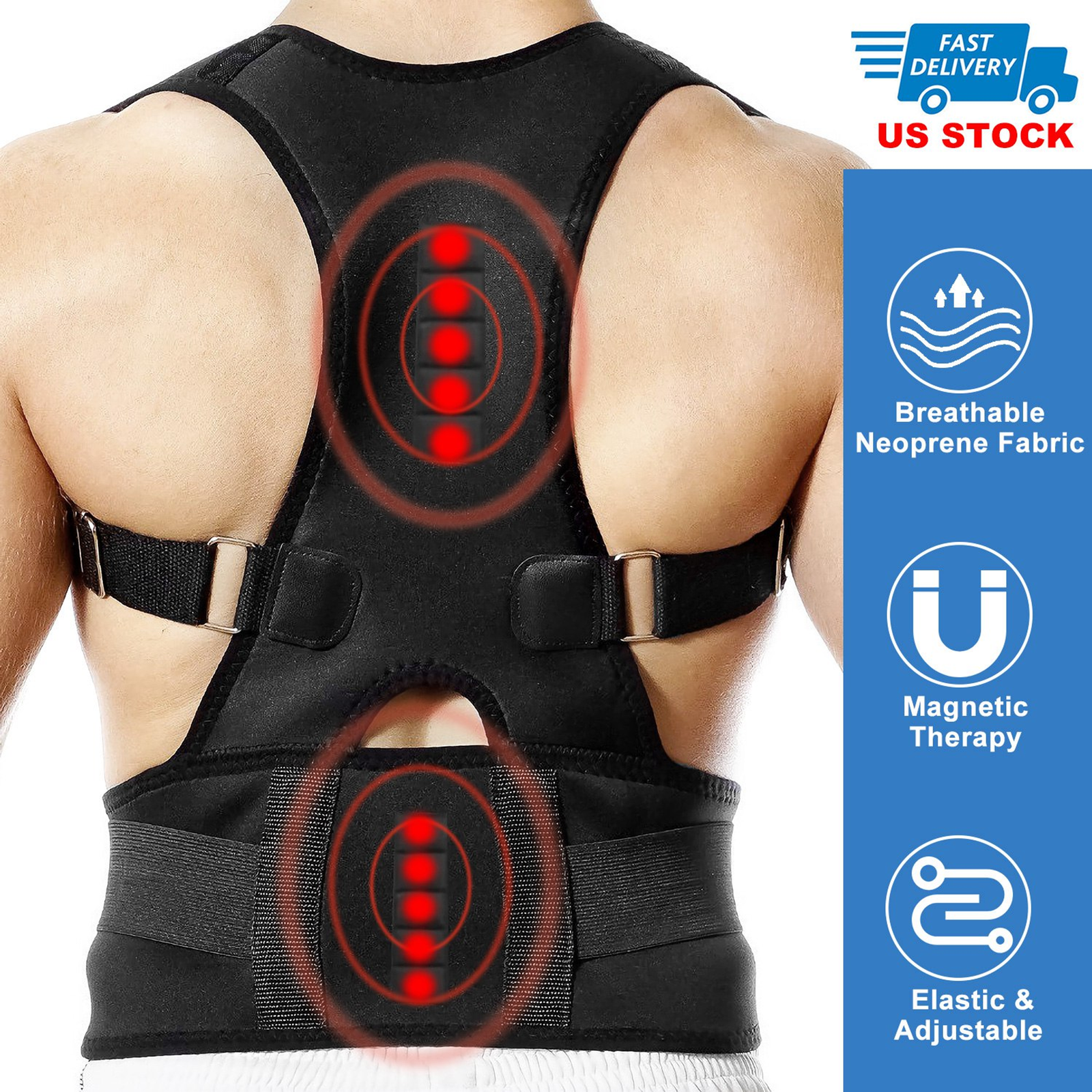Unisex Posture Corrector Support Magnetic Lumbar - Image 6