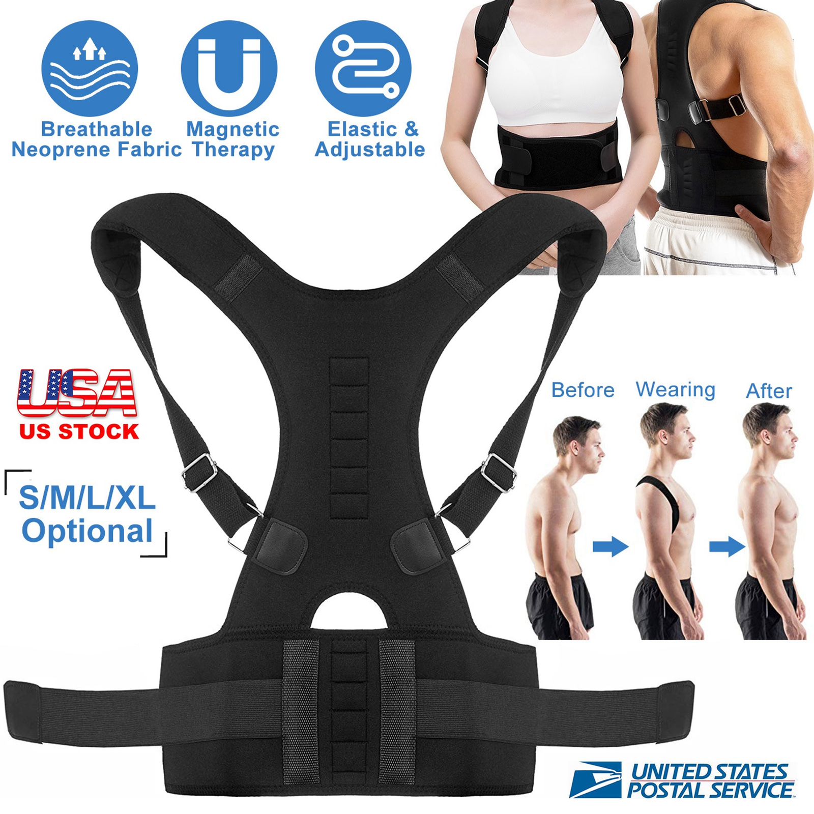Unisex Posture Corrector Support Magnetic Lumbar - Image 7
