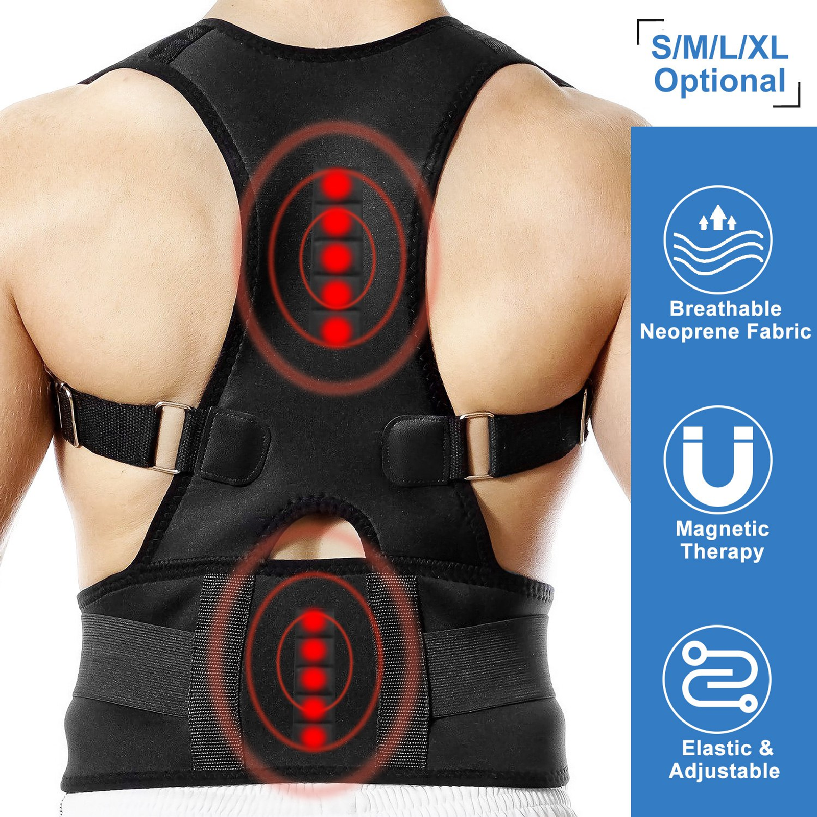 Unisex Posture Corrector Support Magnetic Lumbar - Image 8